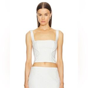 Helsa eyelet mid skirt & top